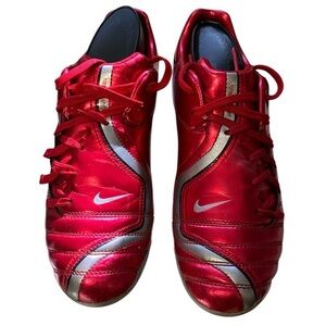 Nike Metallic Red Soccer Cleats